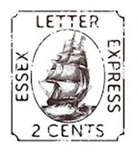 Акриловый штамп PC15 Почтовая марка, размер 3,1 * 3,6 см