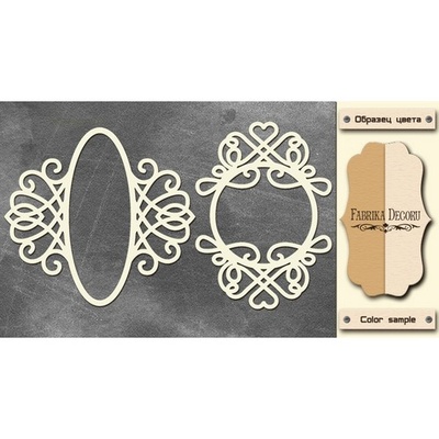 Чипборд Фабрика Декору - FDCH-134, колір молочний, крафт