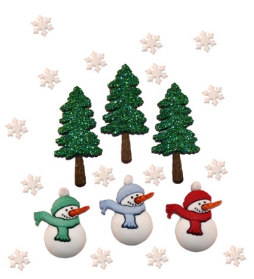 Набір декоративних ґудзиків Dress It Up - Have a Cool Yule