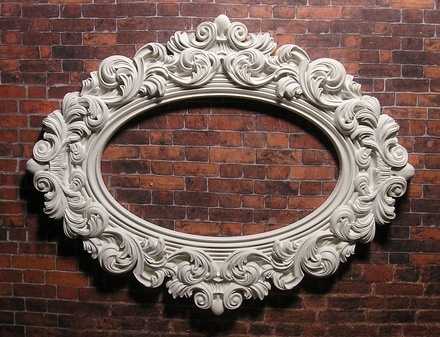 Гипсовая большая рамка "Морозная" от Е.В.А., 15х11,8 см