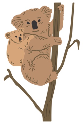 Ніж для вирубки від Koala Bear від Cheery Lynn Designs, 3 шт.