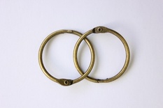 Кольца для альбомов, 2 шт., цвет: состаренная медь 30 мм SCB 2504230