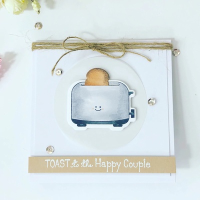 Ніж для вирубки + штампи від Spellbinders - Toast with Jam 'n Bread Stamp and Die Die