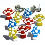 Набір брадсів Eyelet Outlet - Mushroom Brads, 12 шт