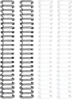 Пружинки для біндера - WR - Cinch - Wire Binders - Black & White, чорні ібілі (1in), діаметр 2.54см, 4 шт.