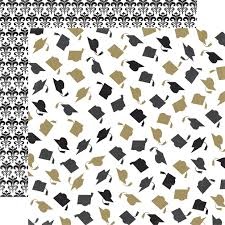 Аркуш скрап-паперу від Echo Park - Cap & Gown, 30x30 см