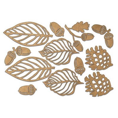 Набір чіпбордів Botany autumn 1, колір крафт, ТМ Фабрика Декору