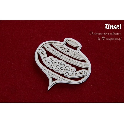 Чипборд Scrapiniec - двошарова ялинкова прикраса Tinsel 01