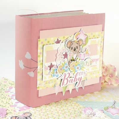 Набір для виготовлення дитячого фотоальбому Puffy Fluffy girl 003, ТМ Фабрика Декору