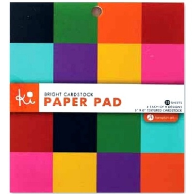 Набір кардстоку Hampton Art - Bright cardstock, 15х15см, 32 аркуш
