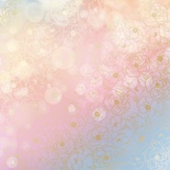 Лист односторонней бумаги с фольгированием Golden Pion Bokeh Effect, ТМ Фабрика Декора