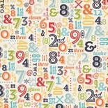 Лист скрапбумаги от Echo Park - Numbers, 30х30 см