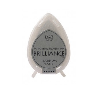 Чернила для штампинга Tsukineko - Brilliance Dew Drops Platinum Planet