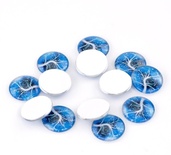 Скляний кабашон "Дерво", 25мм, 1 шт.