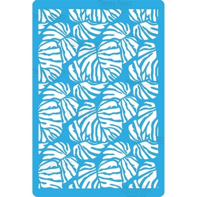 Трафарет - Фабрика Декора - Листья монстеры, 15смх20см