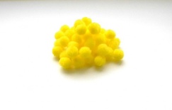 Помпон от ScrapBerry's, желтый, 1 см, 50 шт