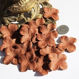 Гортензія, колір: коричневий, 3,2см, 20 шт.