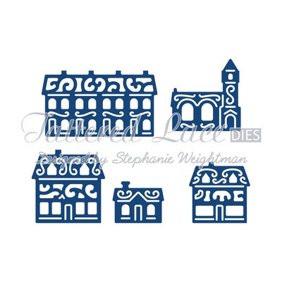 Ножі для вирубки від TatteRed Lace - Panorama Street Scene - Пенорама Вуличний сЦІНА