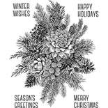 Резиновый штамп от Stampers Anonymous - Tim Holtz - ClingStamp Glorious Gather