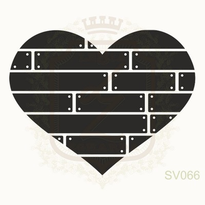 Акриловий штамп Lesia Zgharda SV066 ДОЩАТЕ СЕРДЕЧКО, 4.4x3.5см