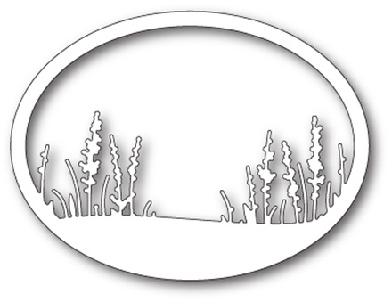 Ніж від Memory Box - Wildflower Oval Frame - Рамка "Польові квіти"