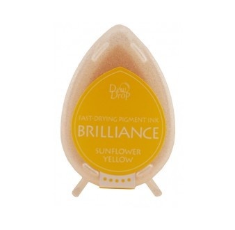 Чорнило для штампінгу Tsukineko - Brilliance Dew Drops Sunflower Yellow