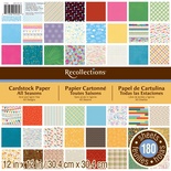 Набір паперу для скрапбукінгу від RecollectionsTM - All Seasons, 30x30 см, 180 аркушів