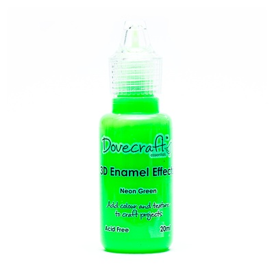 Рідкі емальовані краплі від Dovecraft - Neon Green, 20 мл