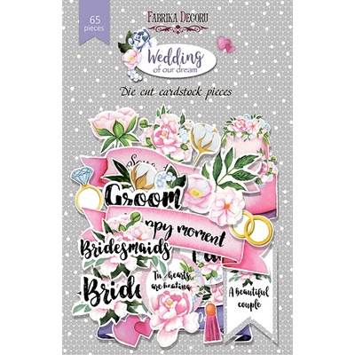 Висічки, колекція Wedding of our dream, 65шт.ук, ТМ Фабрика Декору