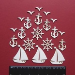 Чипборд от Вензелик - Набор морской, размер набора: 150*150 мм