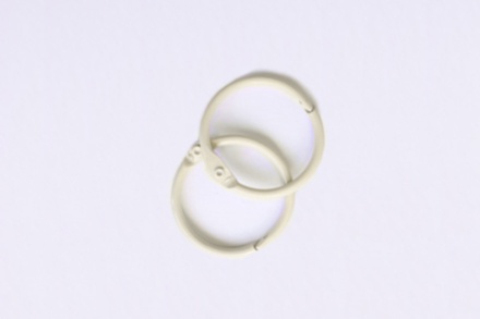 Кольца для альбомов, 2 шт., цвет: слоновая кость 25 мм SCB 2504325