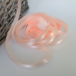 Атласна стрічка Peach, колір персиковий, ширина 10 мм, довжина 90 см