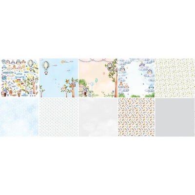 Набір скрап-паперу Cutie sparrow boy, ТМ Фабрика Декору