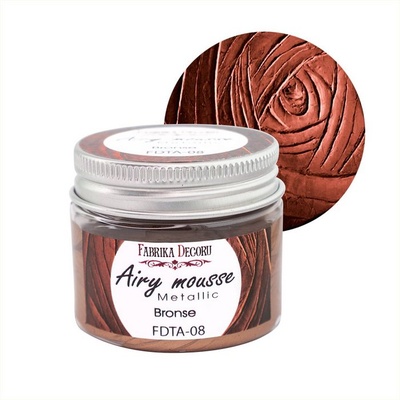 Мус металік, колір Бронза, 50 мл, ТМ Фабрика Декору