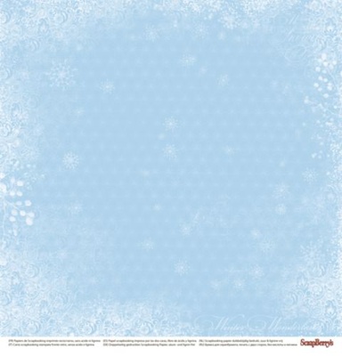 Бумага для скрапбукинга от Scrapberry's -Вкус зимы Пейсли, 30,5х30,5 см, 190 гр/м, двусторонняя, 1 лист