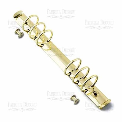 Кільцевий механізм А5 на 6 кілець Золото, довжина 225 мм, ТМ Фабрика Декору