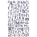 Наліпки — Alphabet Glitter Stickers - Charcoal, 170 шт.