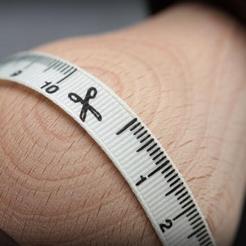 Принтованная  лента "Сантиметр", ширина 1 см, длина 2 м