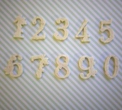 Гнучка пластикова фігурка - Цифра 0, розмір 2см, 1 шт.