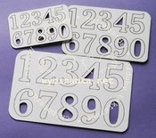 Чипборд від Wycinanka - Набіри цифр, 3 шт