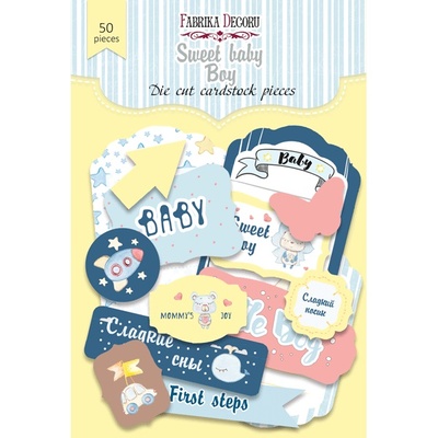 Висічки, колекція Sweet baby boy-1, 50 штук, ТМ Фабрика Декору