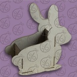 Заготовка з чіпборду "Великодній заєць"