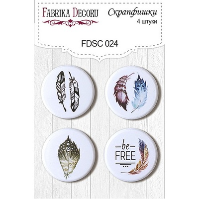 Набір скрап-фішок від ТМ Фабрика Декору з 4 шт. FDSC 024