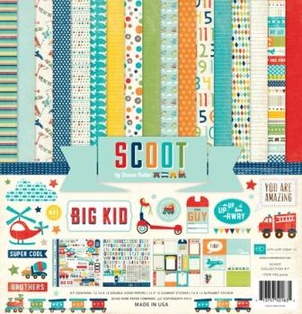 Набір паперу Echo Park "Scoot", 30x30, 12 аркушів
