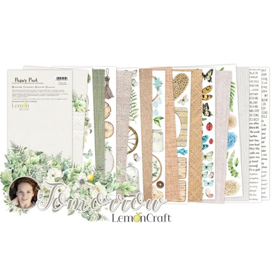 Набiр паперу для скрапбукiнгу Lemoncraft - Tomorrow, 15.x30.5см, елементи для вирізання