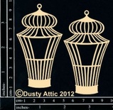 Чипборд від Dusty Attic - Birdcage №7, 2 шт.