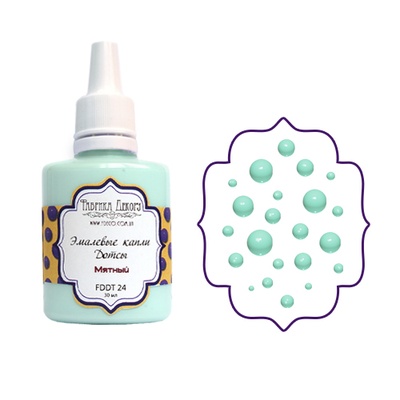 Емалеві краплі (дотси) - Фабрика Декору - М'ятний, 30 мл