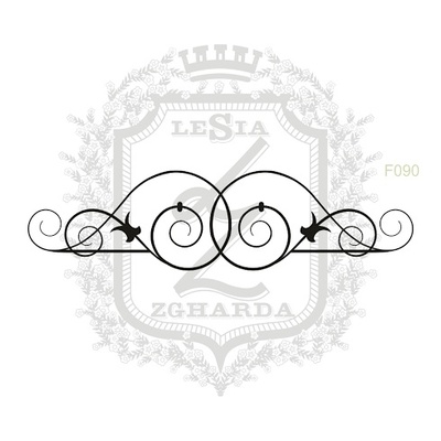 Акриловый штамп Lesia Zgharda F090 Завитки
