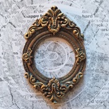 Гіпсова рамка від E.B.А - Кругла, під античне золото, 8.7x5.7см, 1 шт.