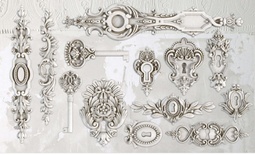 Молди від IOD - Lock & Key 6x10 Decor MouldsTM, 15x26 см